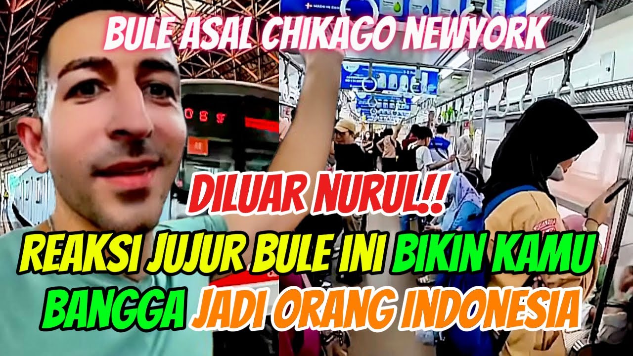 Bule Amerika Coba MRT Jakarta, Tak Sangka Seperti Ini!