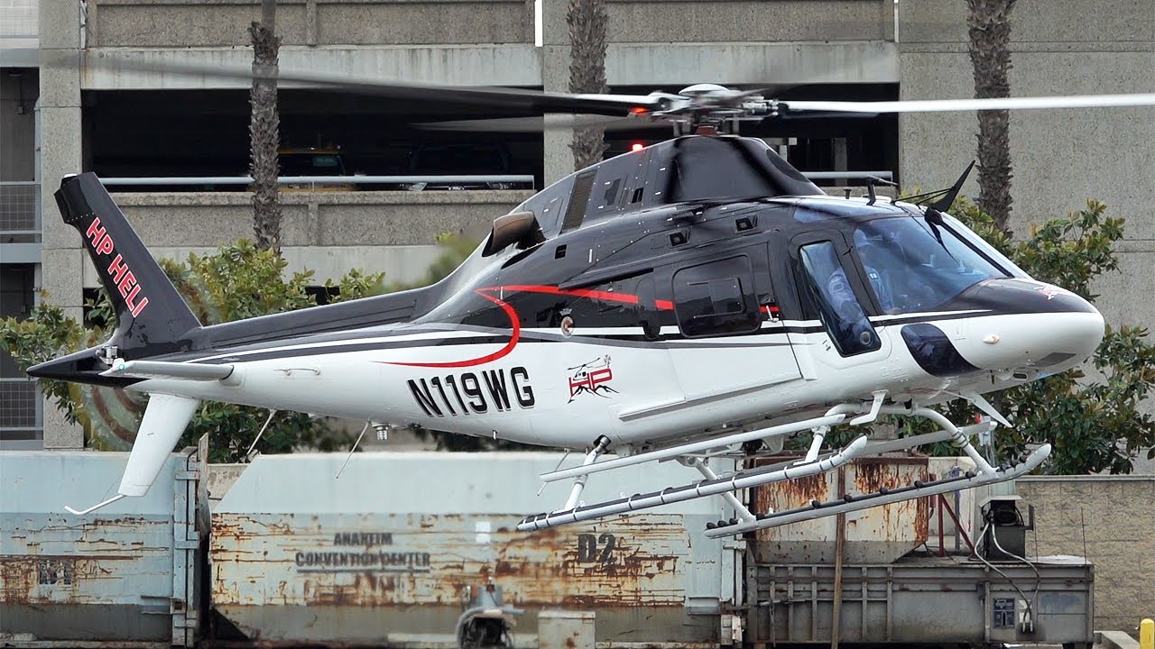 Awesome Agusta Westland AW119 Koala landing at HAI heli expo 2024 | Leonardo helicopters