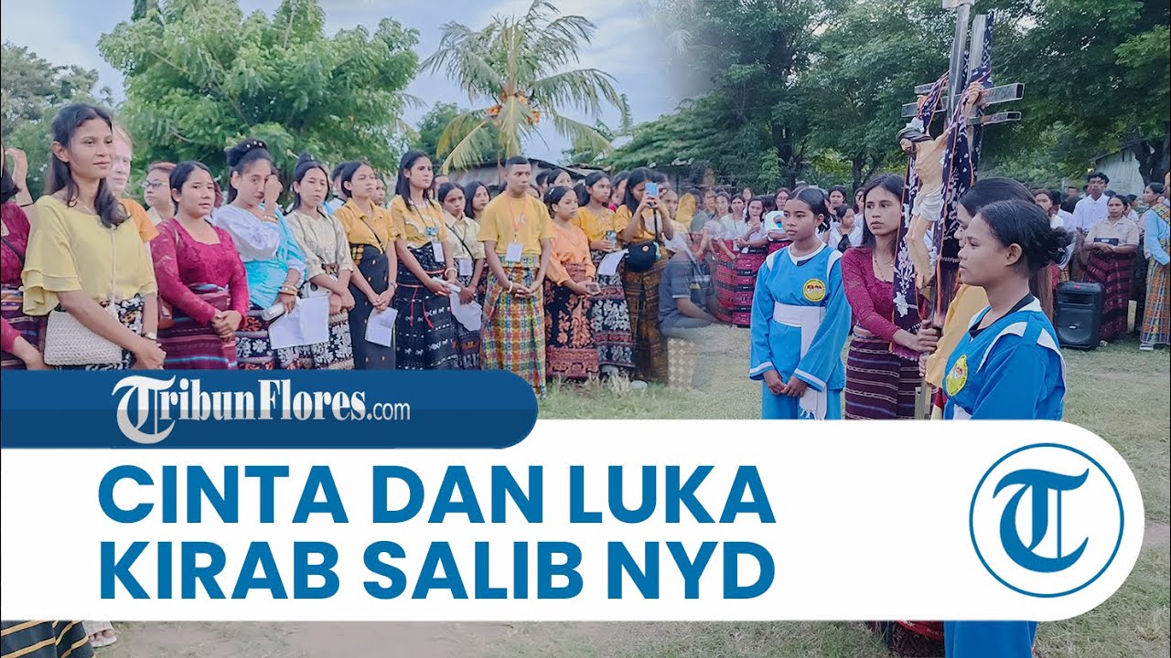 Cinta dan Luka, OMK Paroki Kristus Raja Wolonmaget Antusias Ikut Kirab Salib NYD