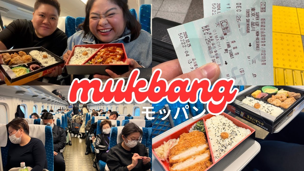 SHINKANSEN BENTO BOX MUKBANG! - JANNAVLOGS