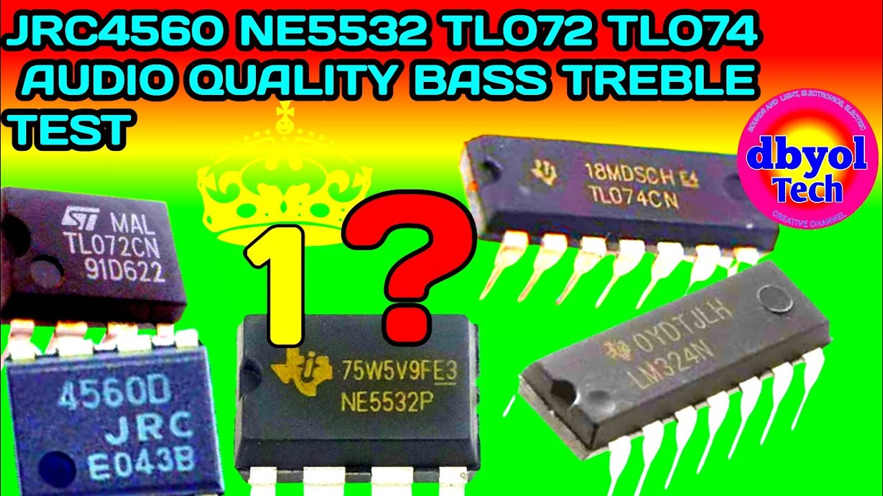 DIY JRC4560 NE5532 TLO72 Low lowmid high highmid test