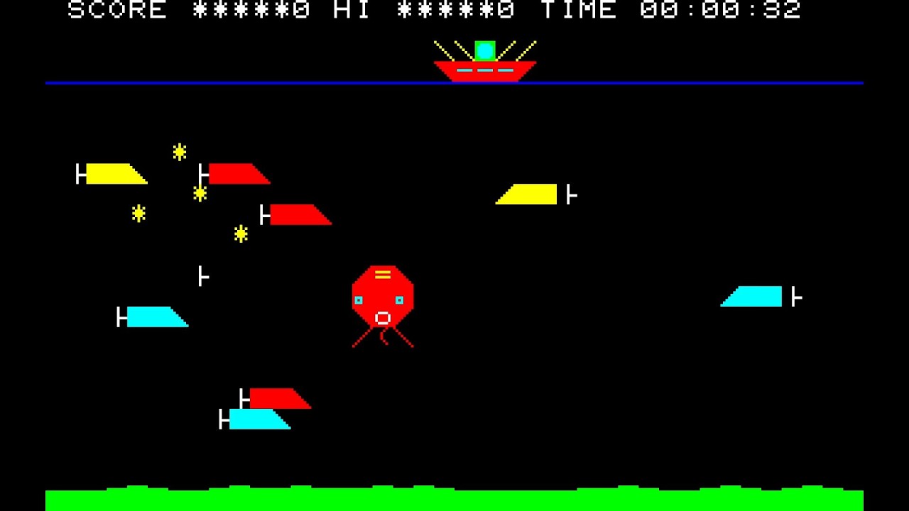 「タコマリン」for Sharp MZ-700 (Hu-BASIC)【プログラムポシェット】