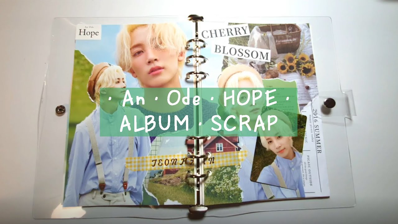 🍀세븐틴 An Ode HOPE 앨범 스크랩🍀 | 노토킹 노브금 ASMR | 덕질다꾸| 스크랩다꾸 | 같이 다꾸해요📚 | Kpop Journal 📒