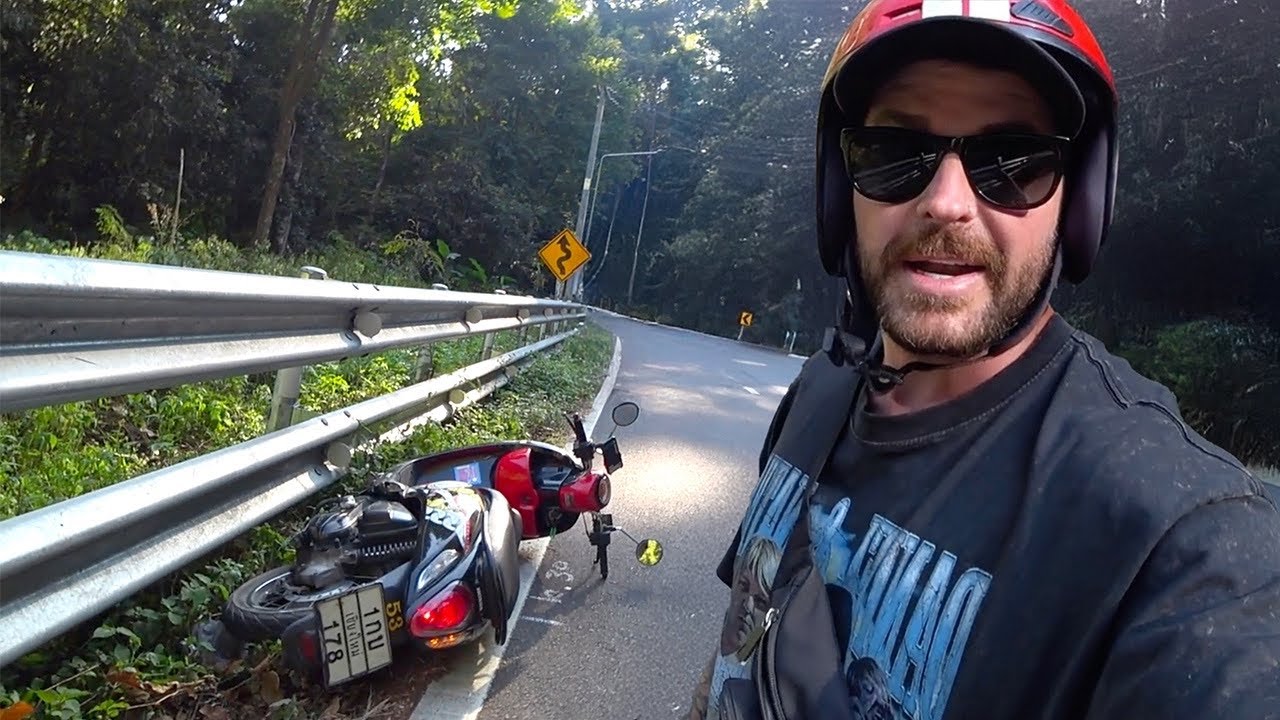 I CRASHED My Hire Scooter in Thailand…😱
