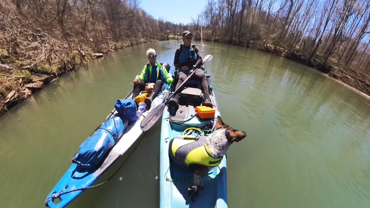Beautiful early Spring Kayak camping with friends
