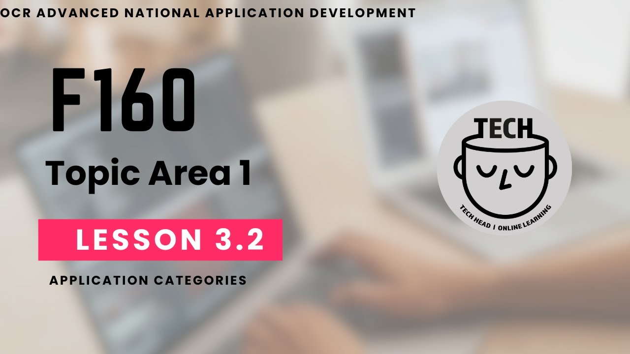 Application Categories | 1.3.2 | F160 | OCR AAQ | Application Developer | OCR Advanced National