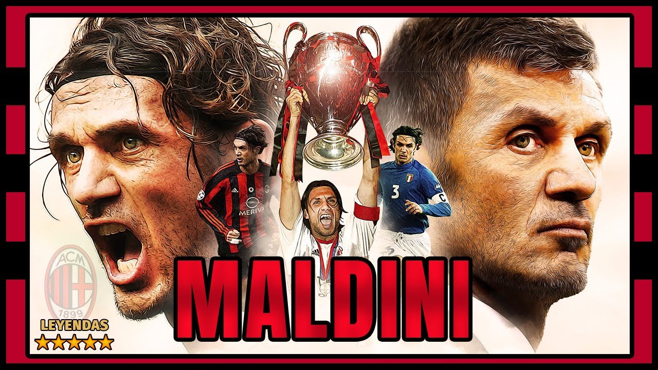 Paolo MALDINI ❤️🖤 La Leyenda del AC MILAN que Levantó 5 Champions 🏆🏆🏆🏆🏆 (1985-2009)