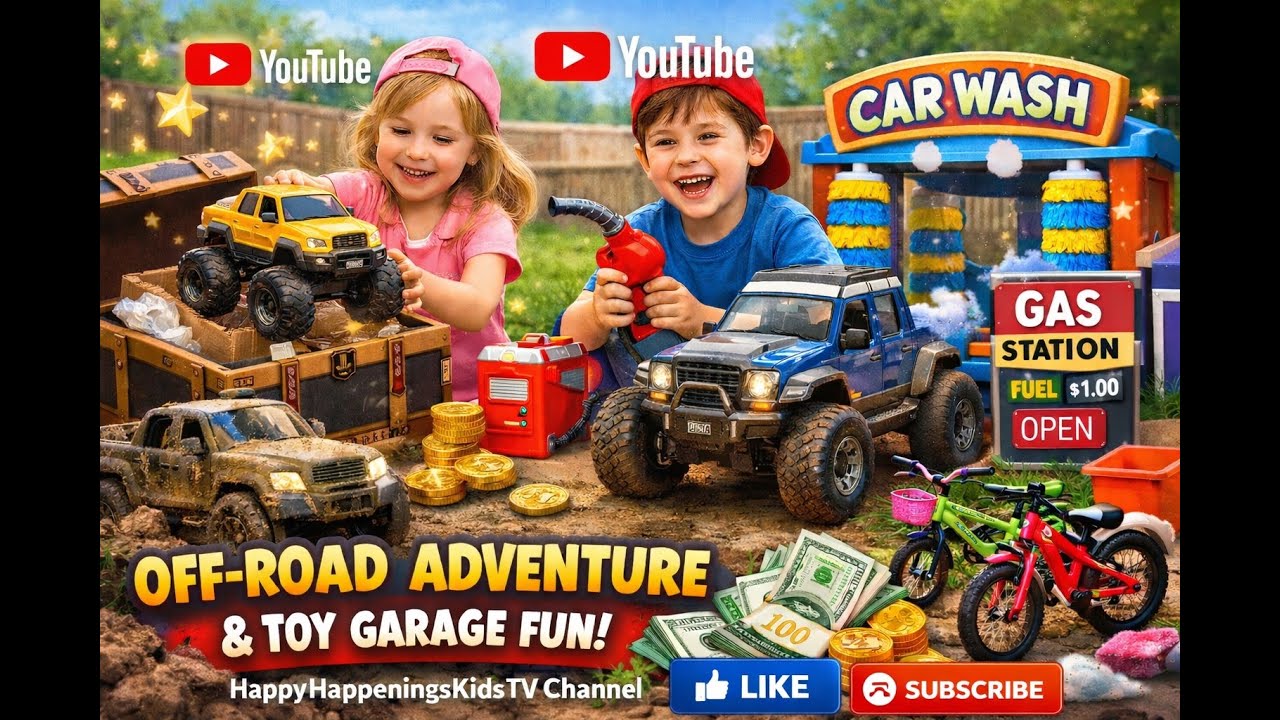 کھلونا کاروں کی دنیا کا تجزیہ  Car Wash & Garage  | Off-Road Monster | Kids and the Toys Car | Cars