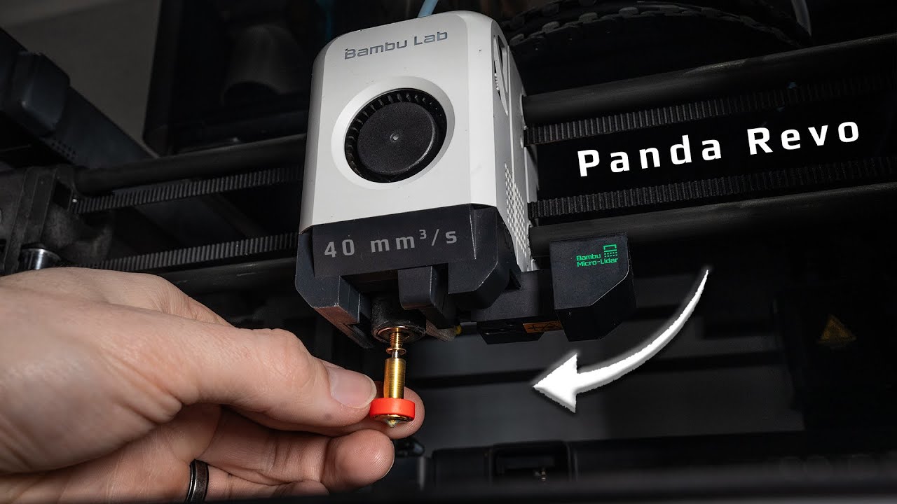 Panda Revo - быстросменный нагревательный элемент с высокой пропускной способностью для Bambu P1/X1