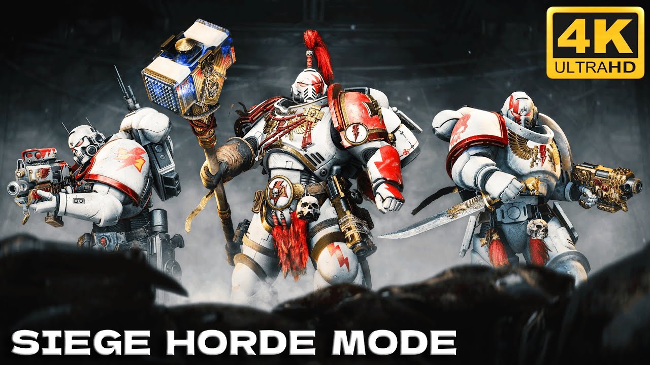 NEW SIEGE HORDE MODE! White Scars Champion Gameplay! - Warhammer 40k: Space Marine 2 (4K)
