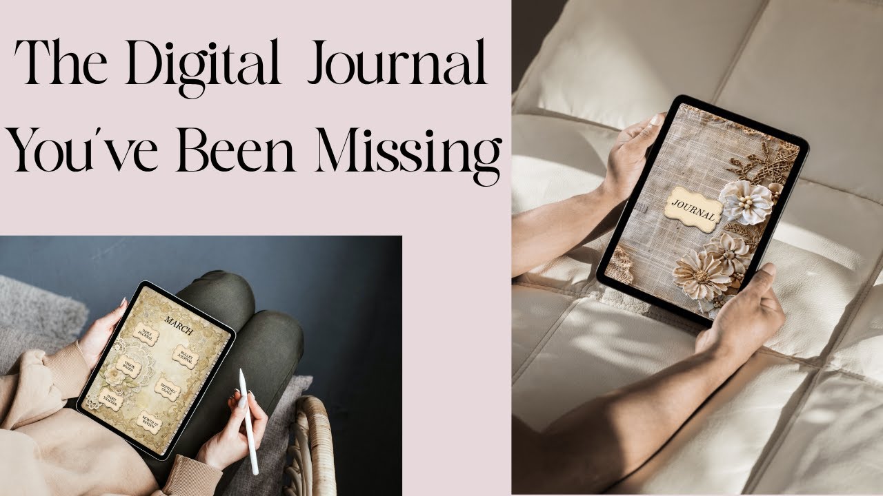 Inside My Antique-Inspired Digital Journal | Cozy Journaling Tour