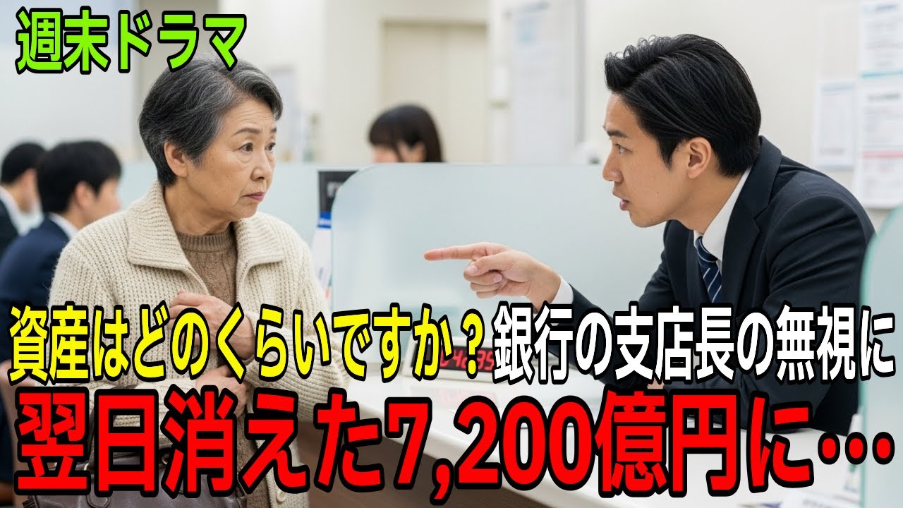 「資産はどのくらいですか？」祖母を見下した銀行の支店長。翌日消えた7,200億円で銀行崩壊