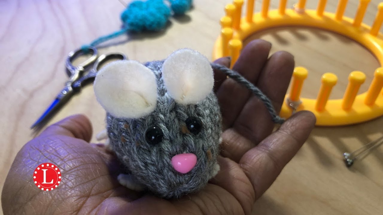 Loom Knitting Tiny Dolls I Little Mouse Mice Cat Toy | Loomahat