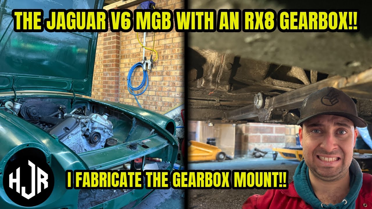 DIY GEARBOX MOUNT FOR THE JAGUAR V6 MGB - Fabrication & Fitment