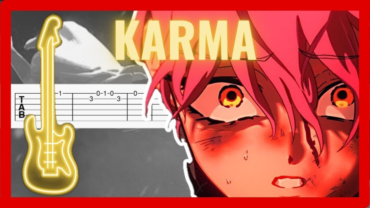 Karma - Alien Stage OST 10 | Easy Guitar Tabs Tutorial + PDF Download 🎸#viral #music #anime #guitar