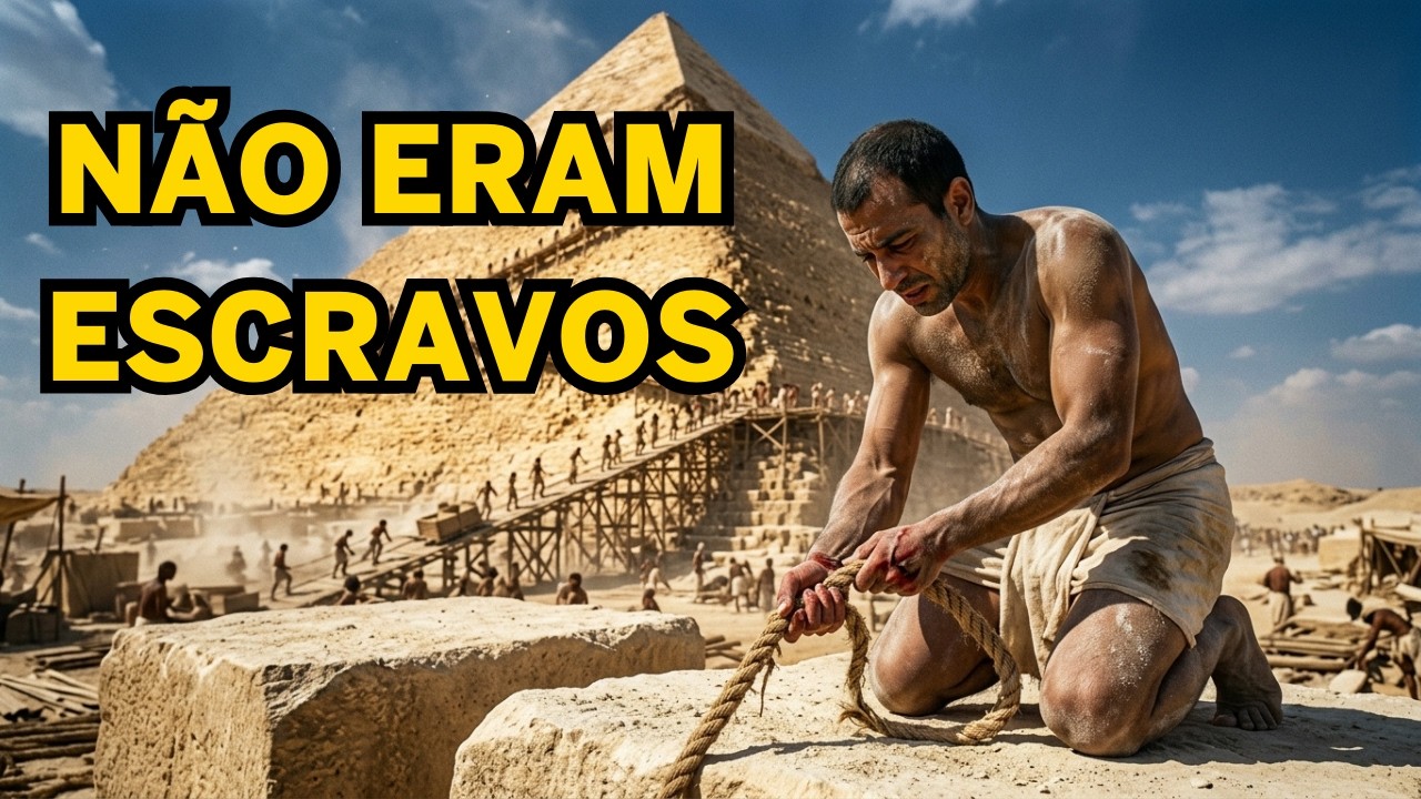 Por que Você Não Sobreviveria 24Horas Construindo a Pirâmide de Gizé no Antigo Egito Reconstrução IA