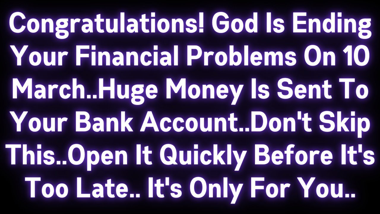 🤑🤑 CONGRATULATIONS! GOD IS ENDING YOUR FINANCIAL PROBLEMS..HUGE MONEY IS SENT TO YOUR BANK ACCOUNT.