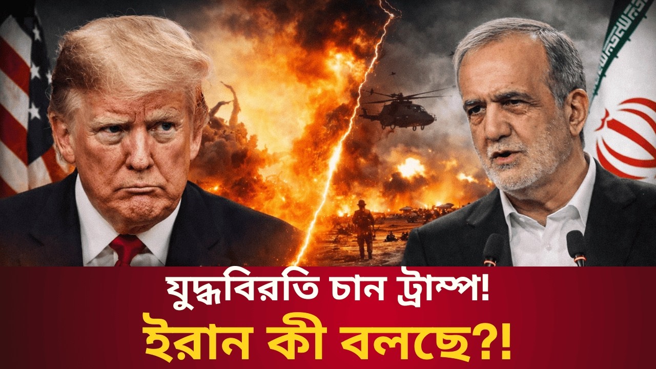 ধসের মুখে মার্কিন স্টক এক্সচেঞ্জ, বিনিয়োগ ফেরত আনবে আরবরা! || Talk With Siraj #iran #trump