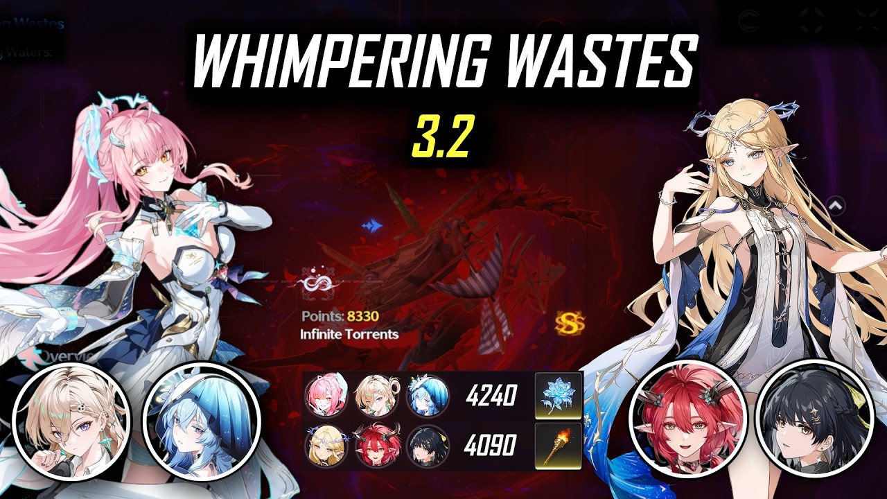 WUWA 3.2 NEW WHIWA | S0R1 Aemeath x S0R1 Cartethyia | Whimpering Wastes | Wuthering Waves