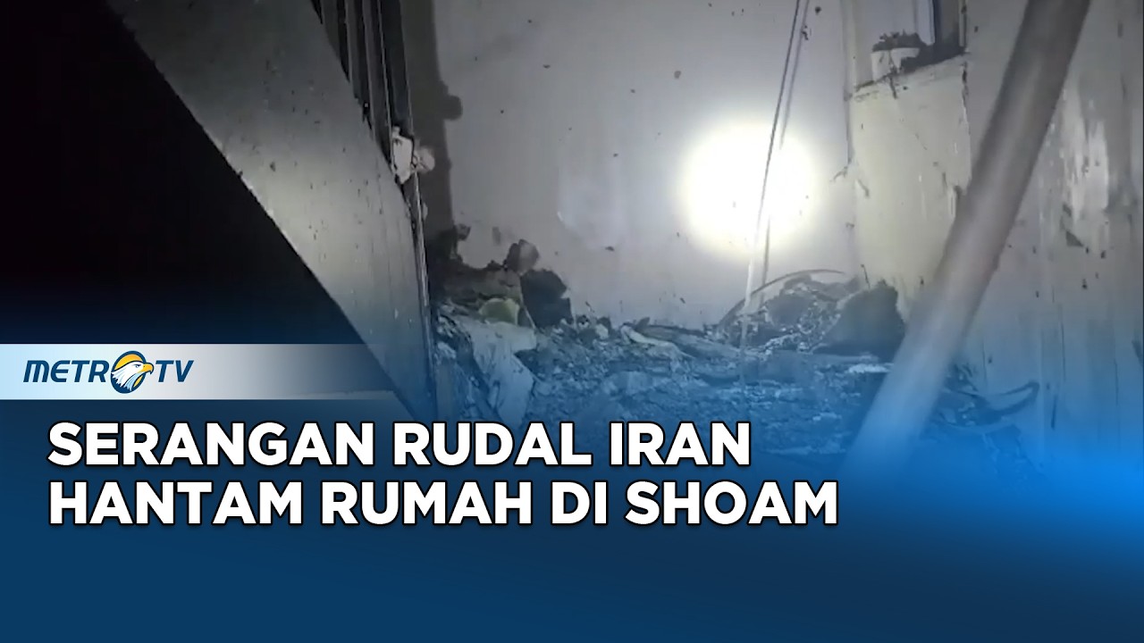 Serangan Rudal Iran Hantam Rumah di Shoham Israel, Api Meletus