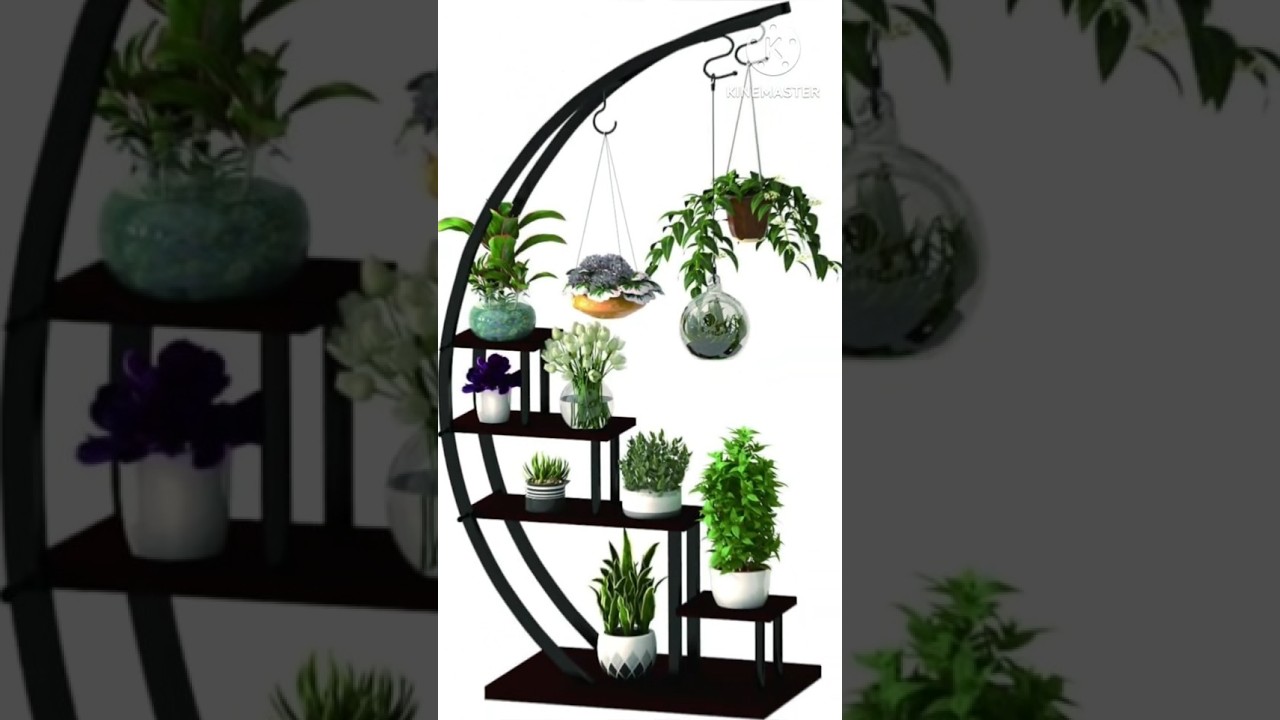 modern metal pot stand for indoor outdoor flower plants 🪴|metal plant pot stand design ideas |