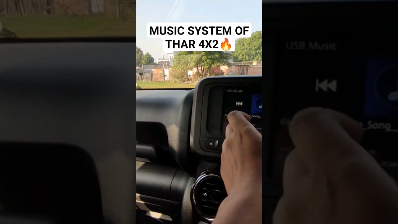 MUSIC SYSTEM OF THAR 4X2 🔥 #thar