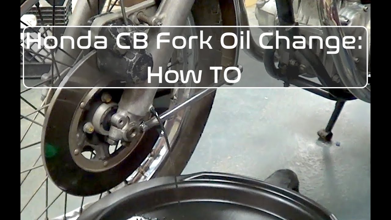 Honda CB360 Fork Oil Change