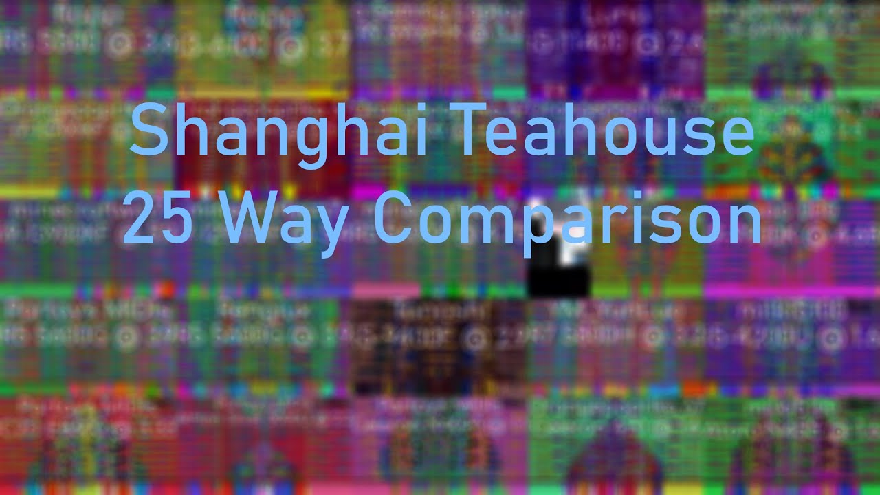 [Black MIDI] Shanghai Teahouse - 25 Way Comparison