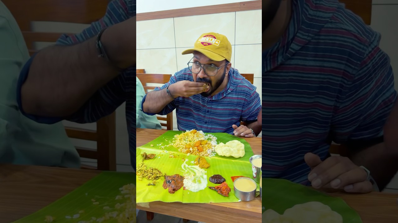 Best KERALA veg-MEAL&rsquo;S🔥🔥🔥@ 160rs #kerala #food #malayalam #shots #top #guruvayoor #vegan #tasty