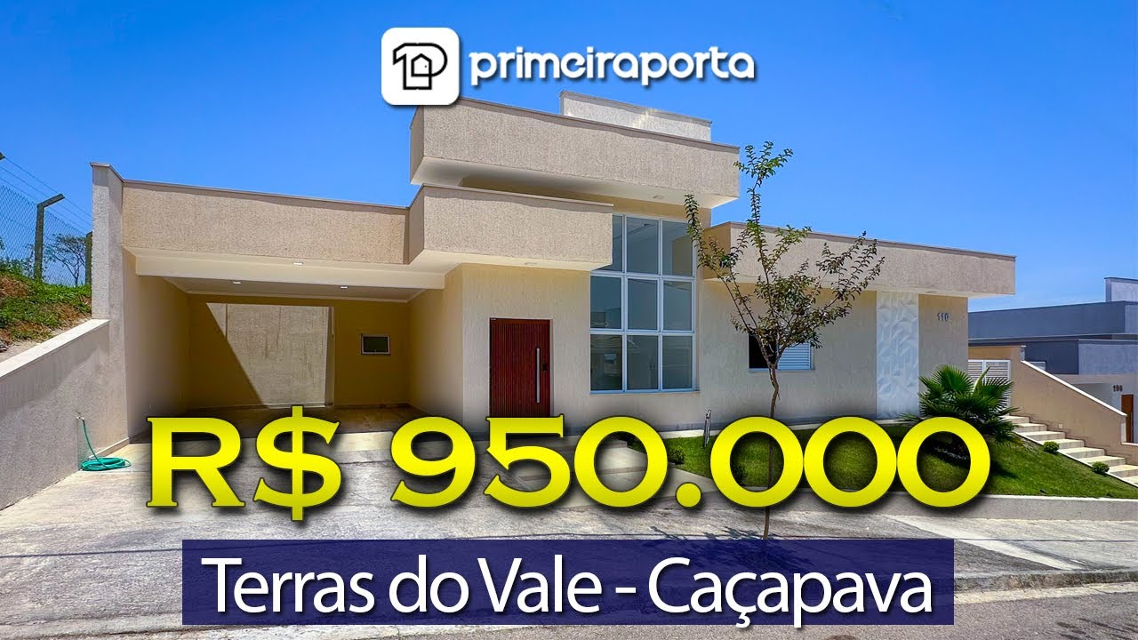 Terras do Vale, Caçapava - Casa Térrea na parte alta do condomínio, atrás da área de lazer!