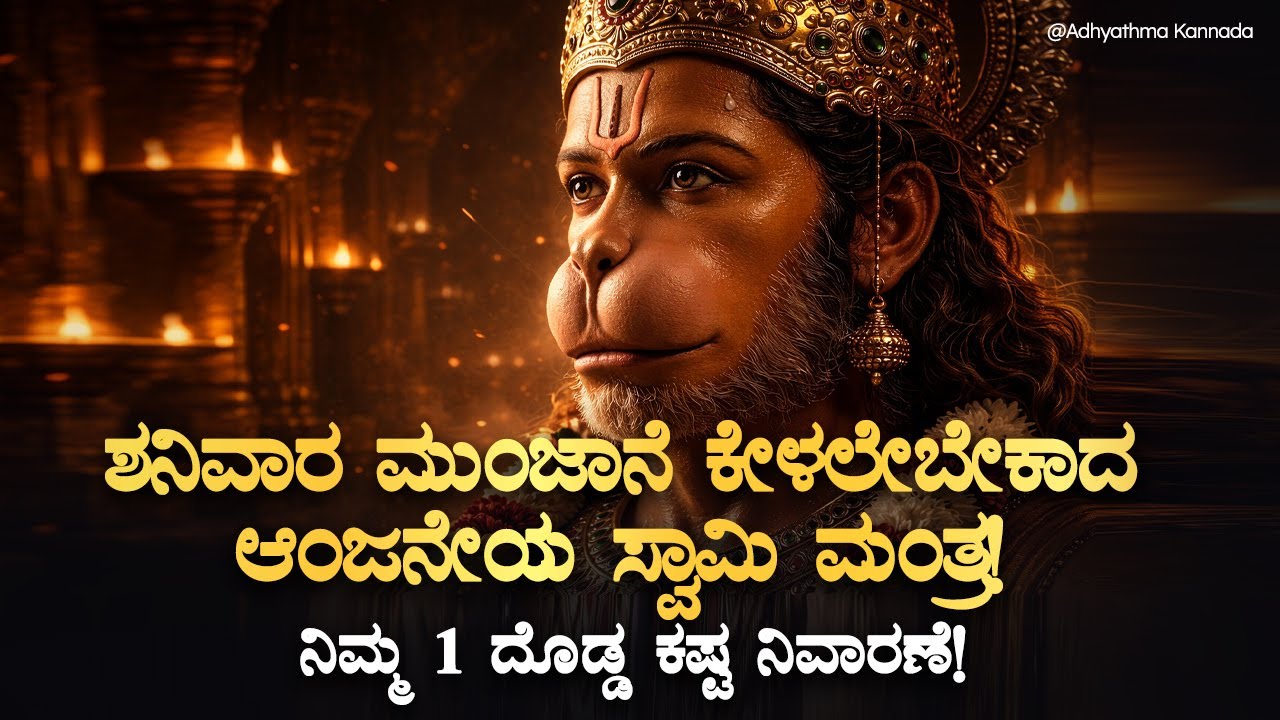 ಆಂಜನೇಯ ಸ್ವಾಮಿ ಅನುಗ್ರಹದಿಂದ ನಿಮ್ಮ ಒಂದು ದೊಡ್ಡ ಕಷ್ಟ ನಿವಾರಣೆ! Anjaneya Mantra | Saturday | Bhakti Kannada