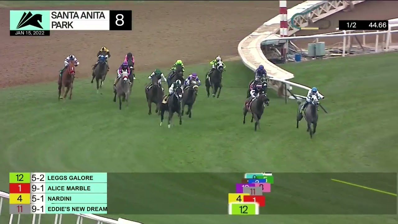 Santa Anita Park Carrera 8 (Sunshine Millions Filly & Mare Turf Sprint - John Deere) - 15 Enero 2022
