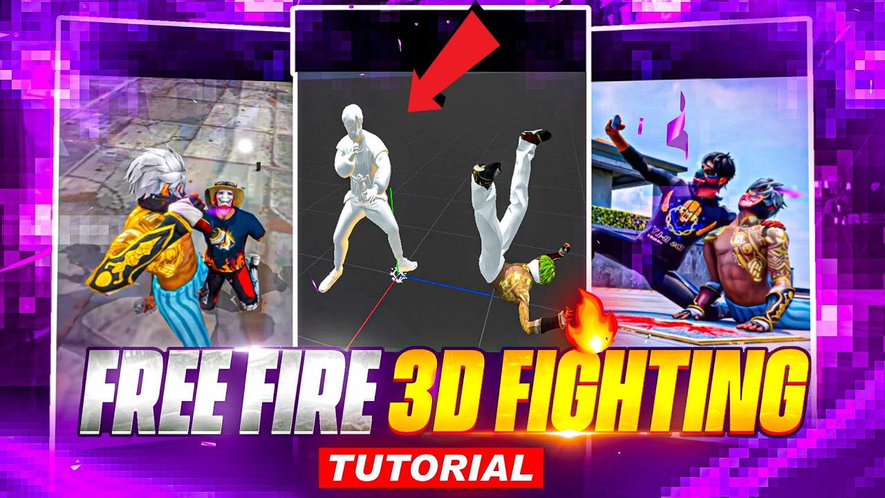 Free Fire 3D Fighting Editing Tutorial🔥Free fire 3d Animation edit in prisma 3D YFYT | FF short edit