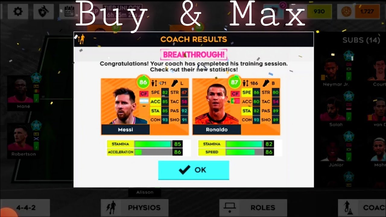 Buying Ronaldo & Messi DLS 22 Maxing #dls22