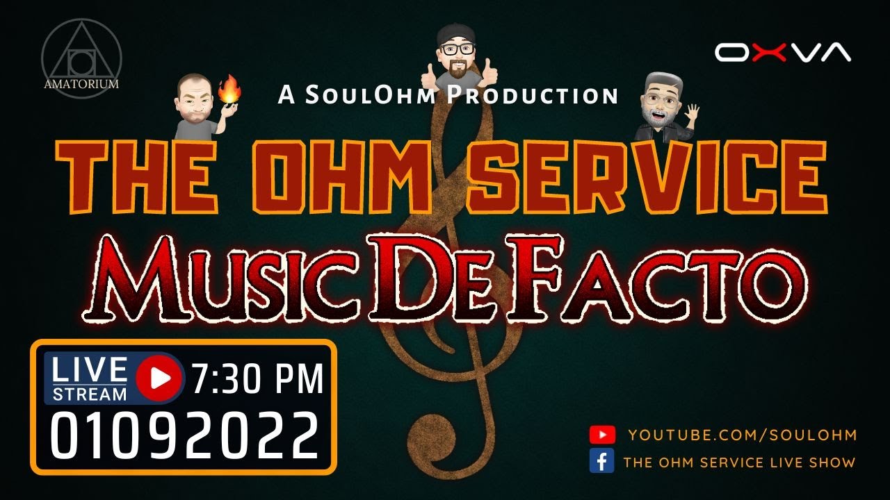 The Ohm Service Live Stream - Music De Facto | 01092022
