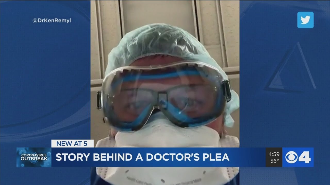 St. Louis doctor simulates the final moments of a COVID-19 death in viral post