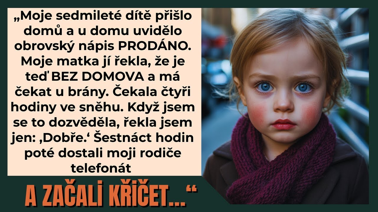 „Teď jsi BEZ DOMOVA,“ řekla moje máma mému 7letému po prodeji mého domu za zády.
