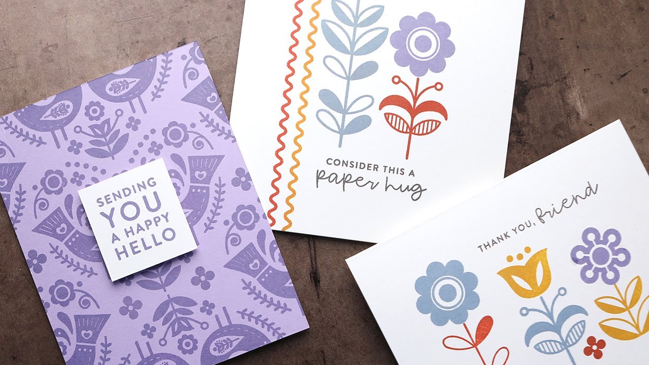CLEAN & SIMPLE Stamped Cards using the March 2023 Card Kit!