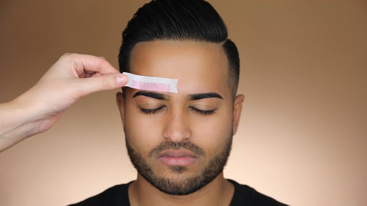 WAXING MY BOYFRIEND'S EYEBROWS! BUSHY TO FLEEKY