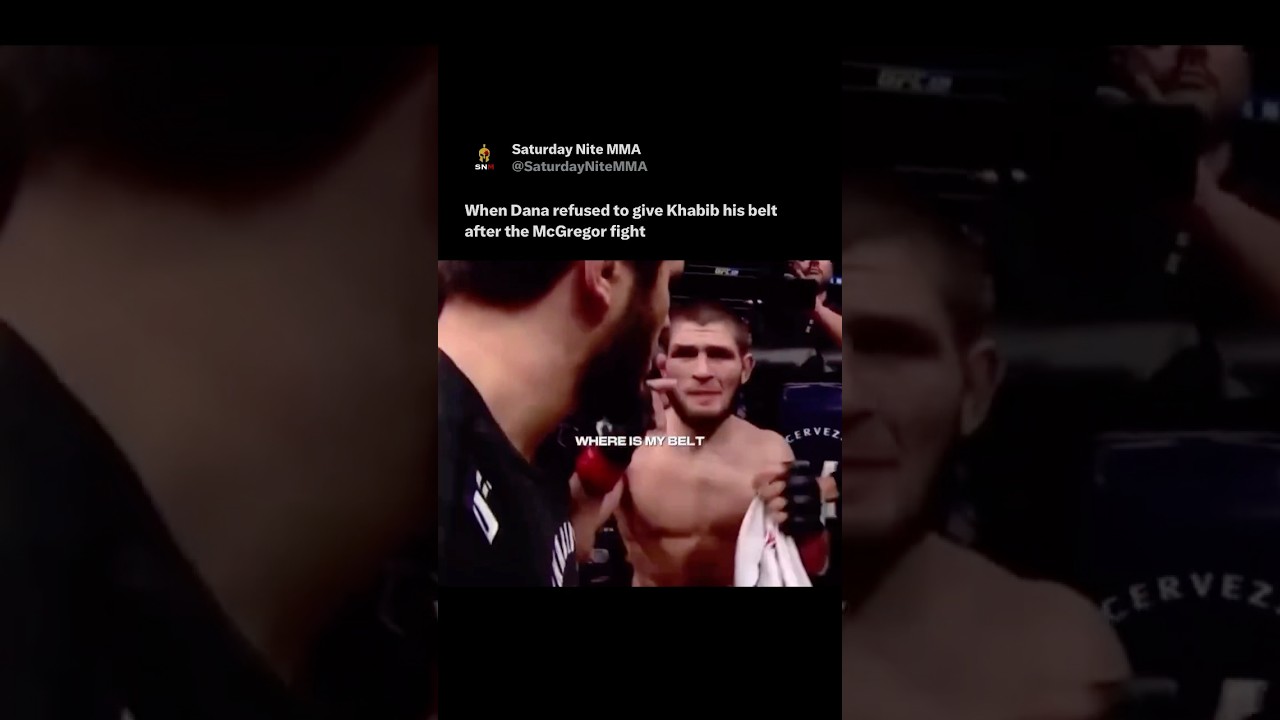 Когда Дана отказался отдать Хабибу пояс после боя с Макгрегором. #ufc #conormcgregor #khabib #mma
