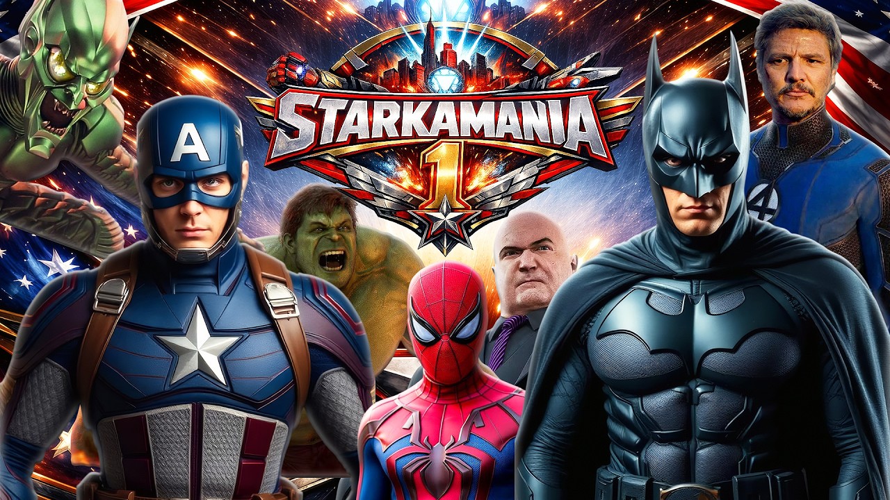 🔴A PRIMEIRA STARKAMANIA NO WWE | MARVEL X DC COMICS