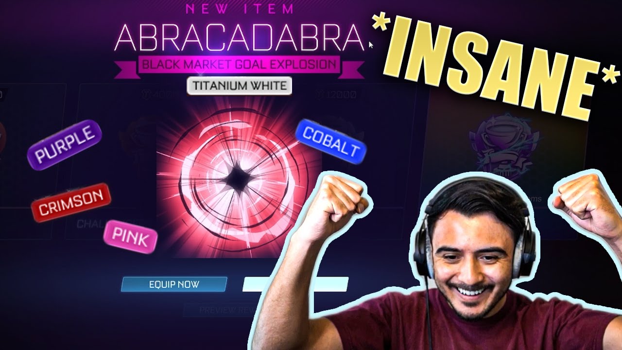 INSANE PAINTED SEASON 4 TOURNAMENT REWARD OPENING ON ROCKET LEAGUE!!! TITANIUM WHITE BLACK MARKET??