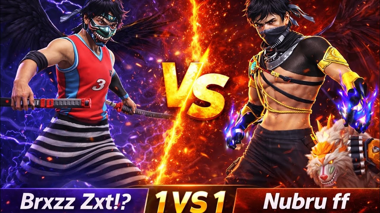 ⸙         Brxzz       Zxt!¿ VS NUBRU FF 😱 1VS 1 INSANE FIGHT 💥 WHO WILL WON 😱💥 #freefire#viralvideo 