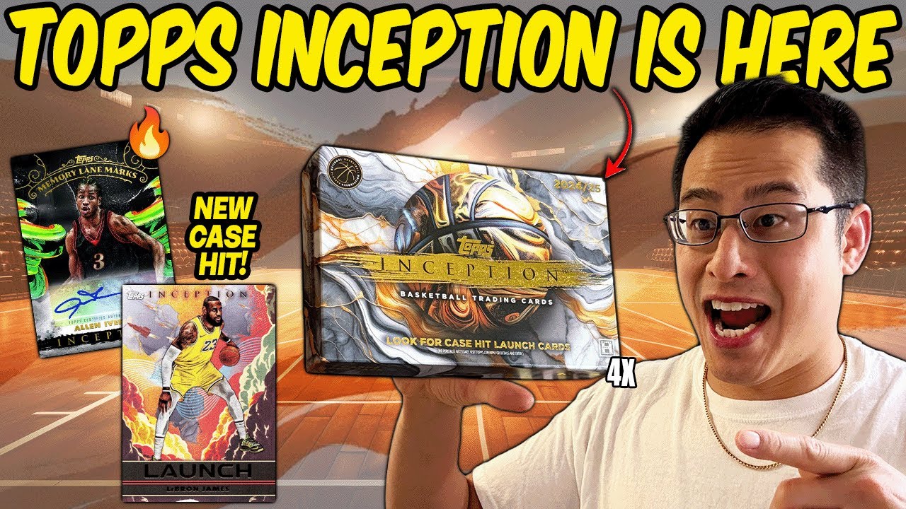 ТОППС ПЬЯНЫЙ (Хотя дело попало) *24-25 Topps Inception Basketball Hobby Box x4 Обзор и открытие*