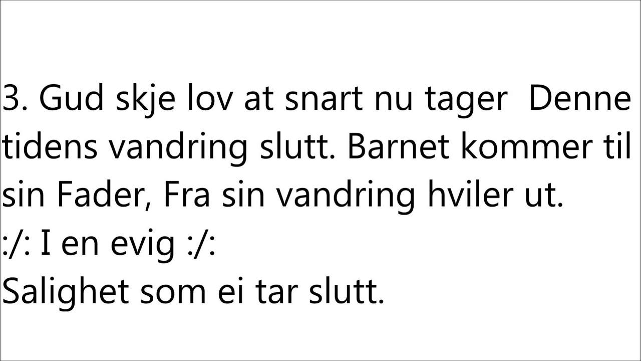 Salme Tromsdalen kirke: Akk hvor salig det skal blive