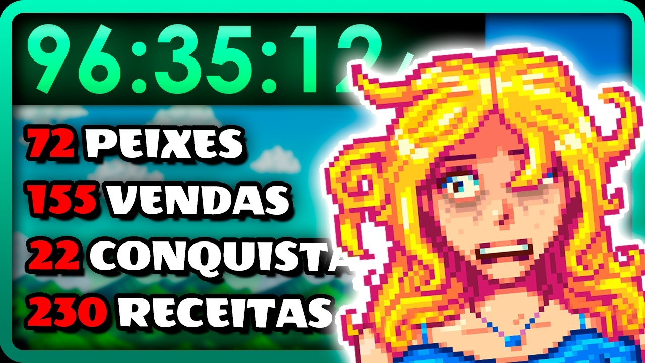 Como eu fiz 100% de Stardew Valley | Especial de 10 ANOS do jogo!