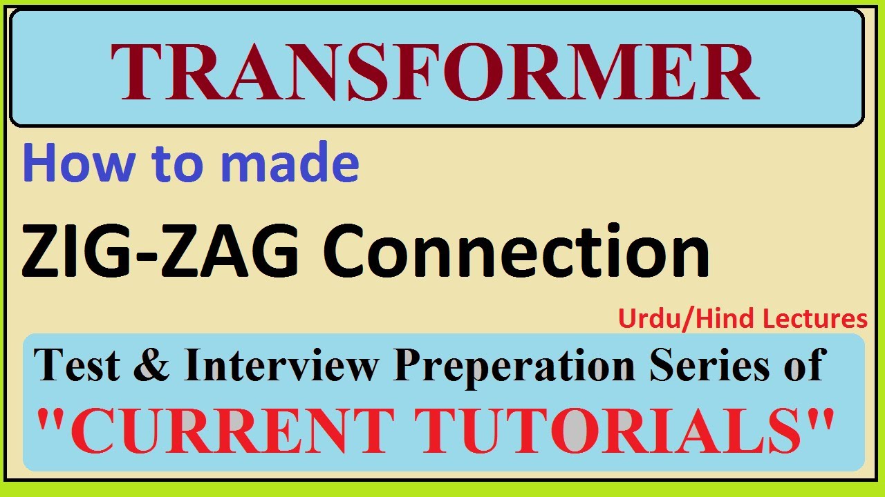 zigzag connection in Three phase Transformer