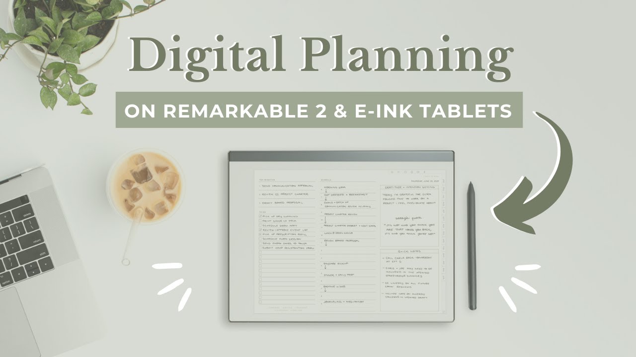 Цифровое планирование на планшетах Remarkable и e-Ink