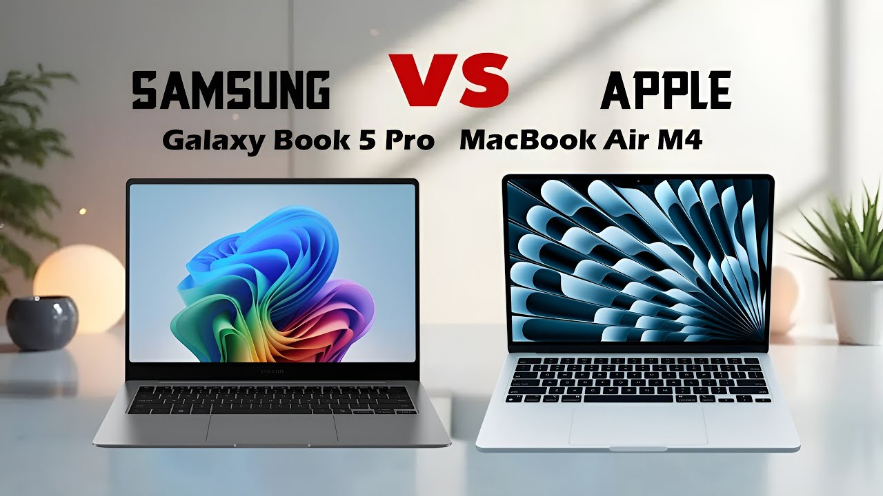 Samsung Galaxy Book 5 Pro vs Apple MacBook Air 13 M4 - spec review & comparison