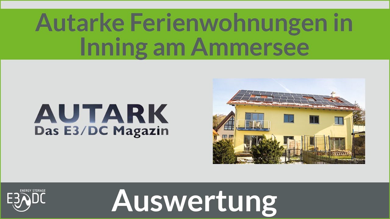 Autarke Ferienwohnungen in Inning am Ammersee - Die Auswertung